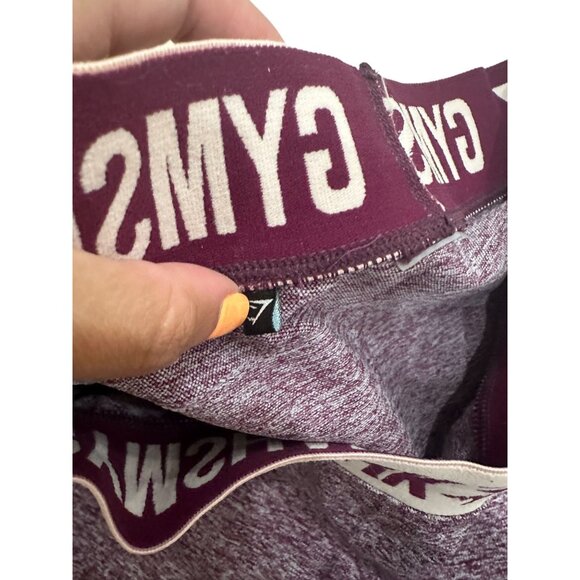 GYMSHARK Burgundy Workout Stretch Leggings Size Small - Picture 5 of 5